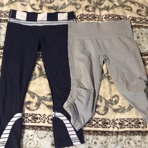 2 pair of Lululemon capris